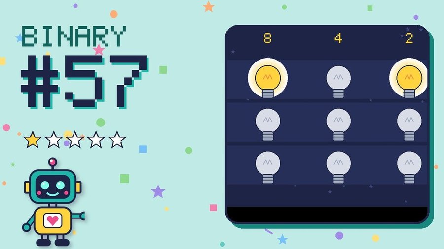 Binary Secret 57 card