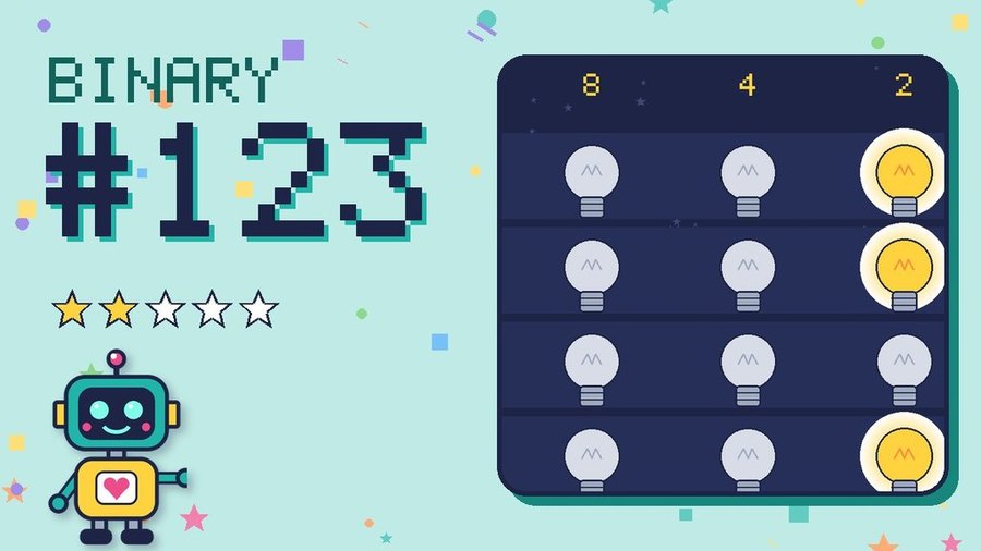 Binary Secret 123 card
