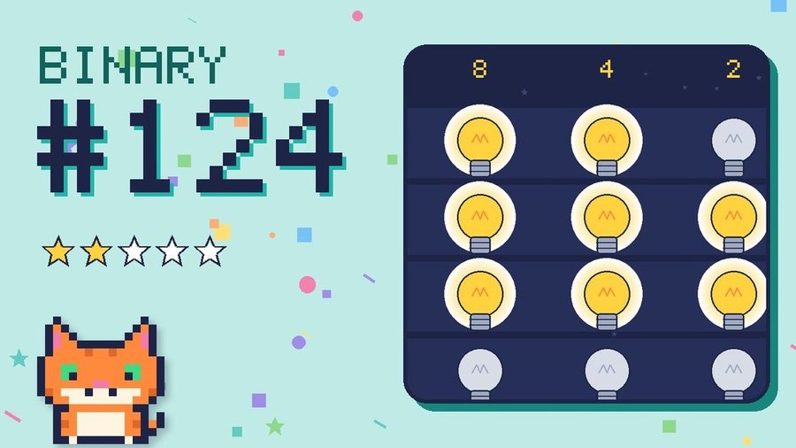 Binary Secret 124 card