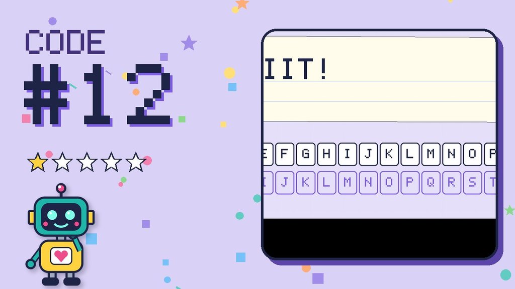 Secret Code 12 card