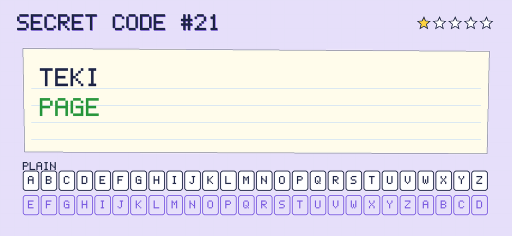 The secret note decoded: PAGE