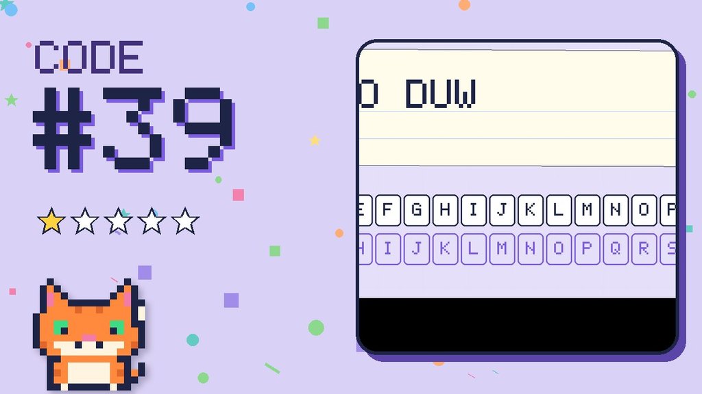 Secret Code 39 card