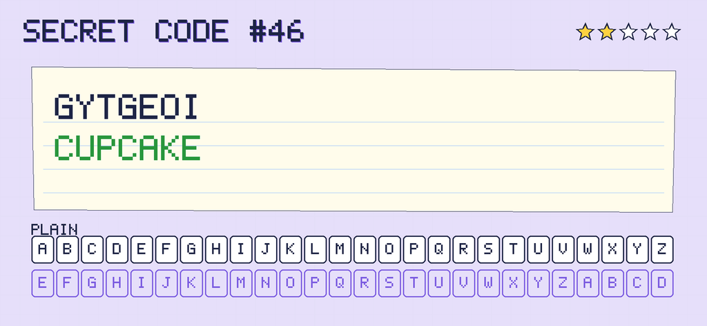 The secret note decoded: CUPCAKE