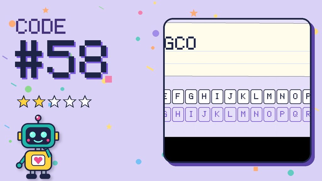 Secret Code 58 card