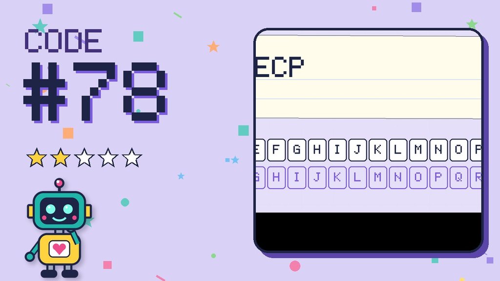 Secret Code 78 card