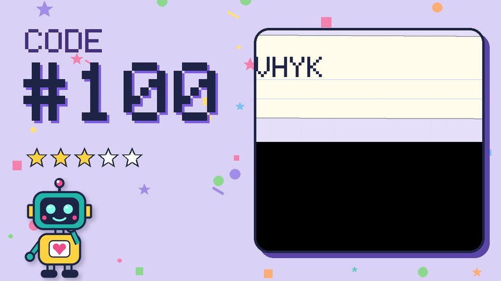 Secret Code 100 card