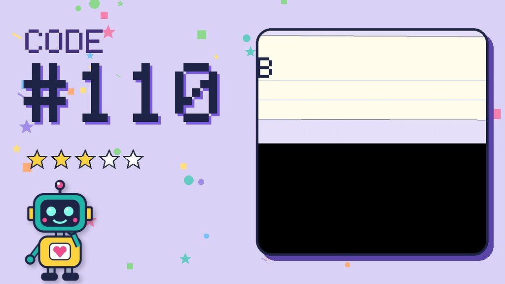 Secret Code 110 card