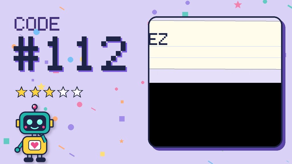 Secret Code 112 card