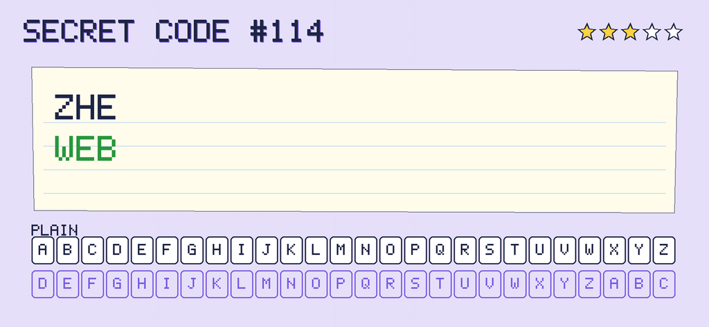 The secret note decoded: WEB