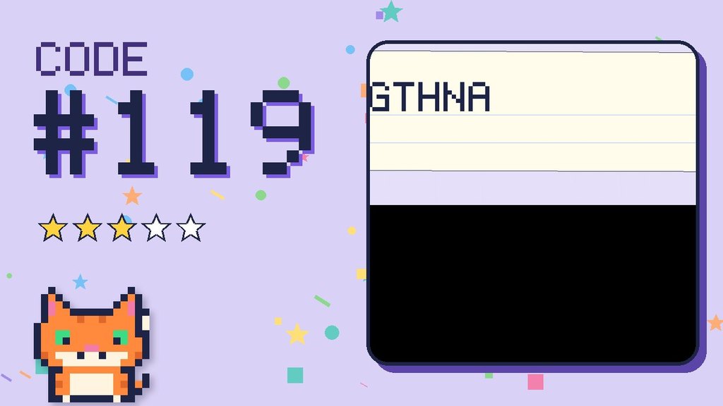 Secret Code 119 card