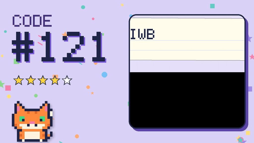 Secret Code 121 card