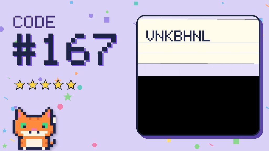 Secret Code 167 card