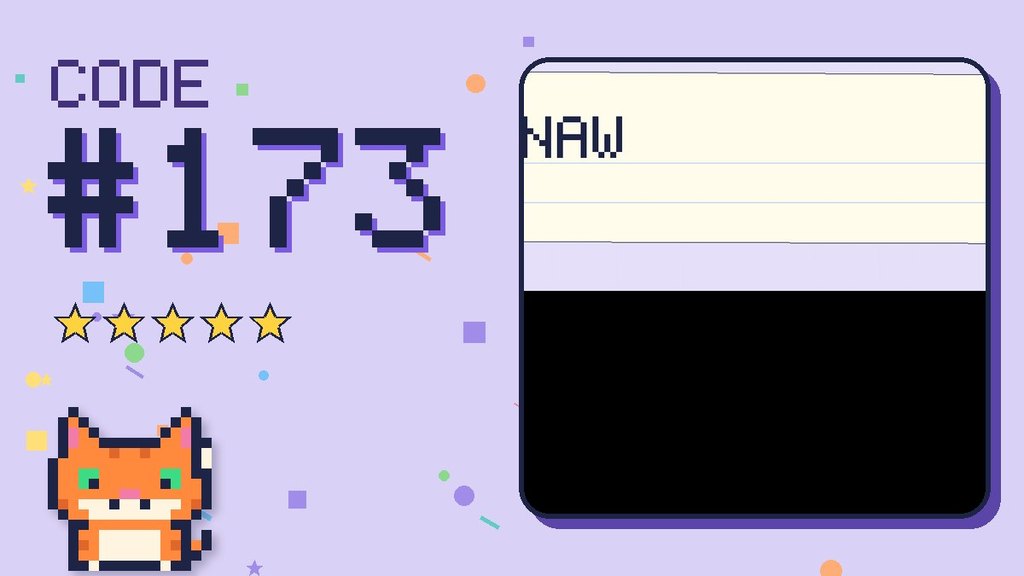 Secret Code 173 card