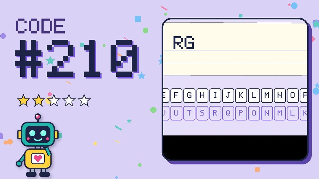 Secret Code 210 card