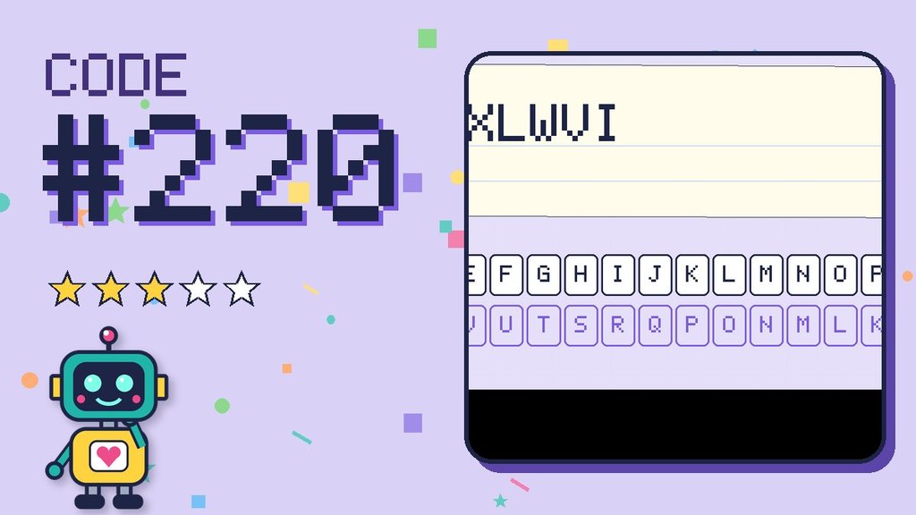 Secret Code 220 card