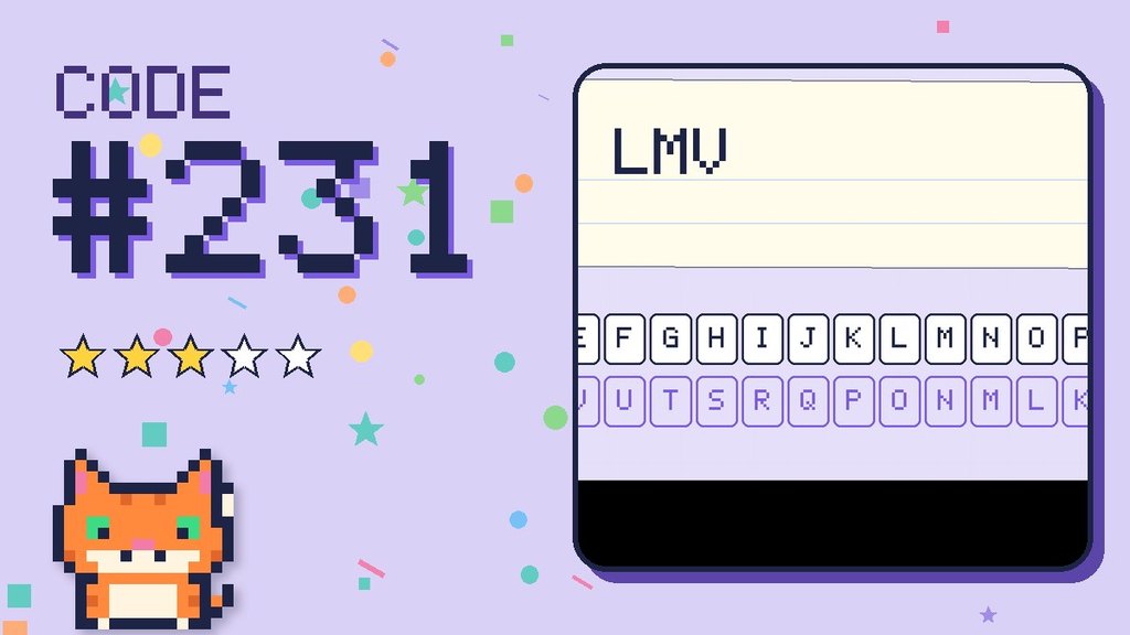 Secret Code 231 card