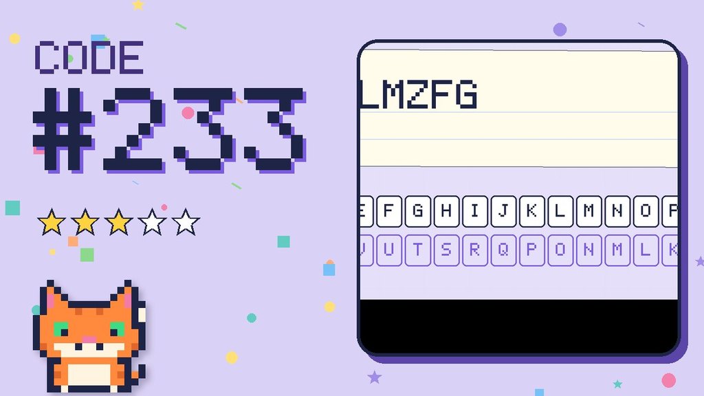 Secret Code 233 card