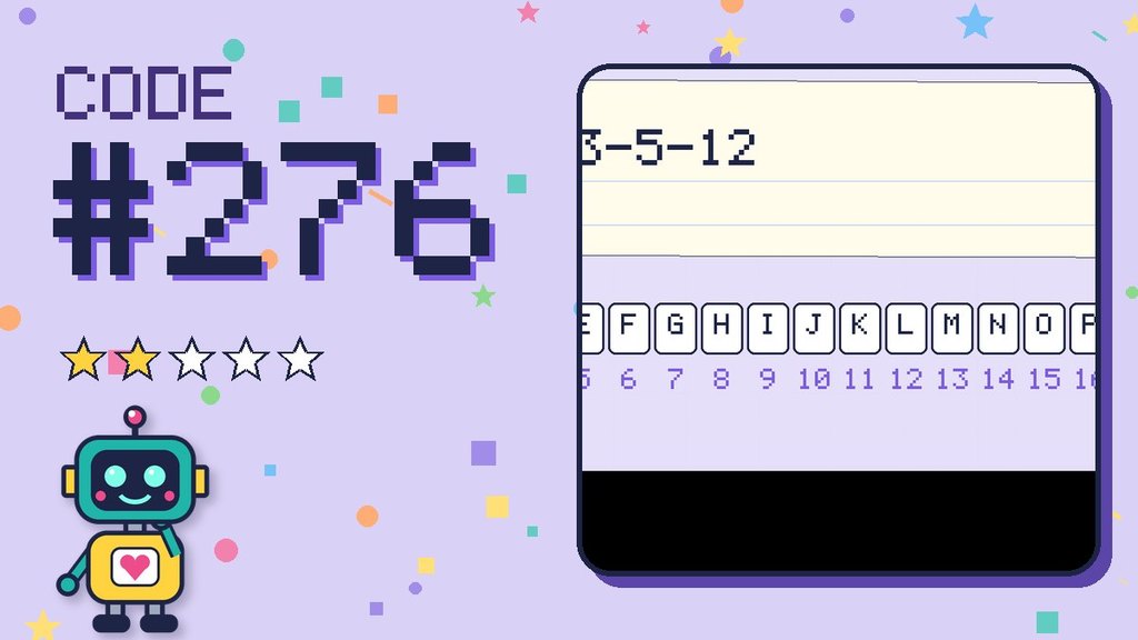 Secret Code #276