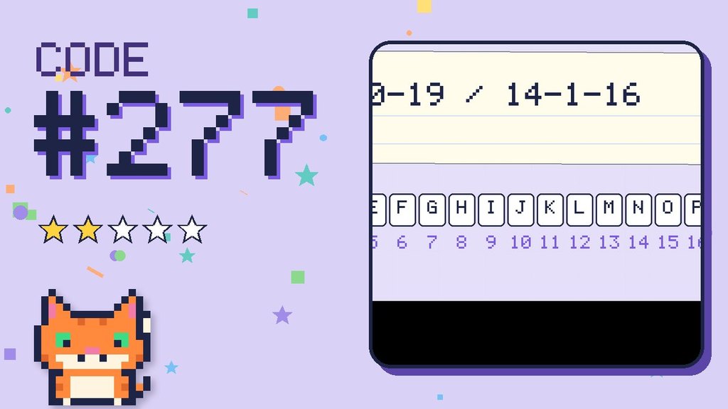 Secret Code 277 card