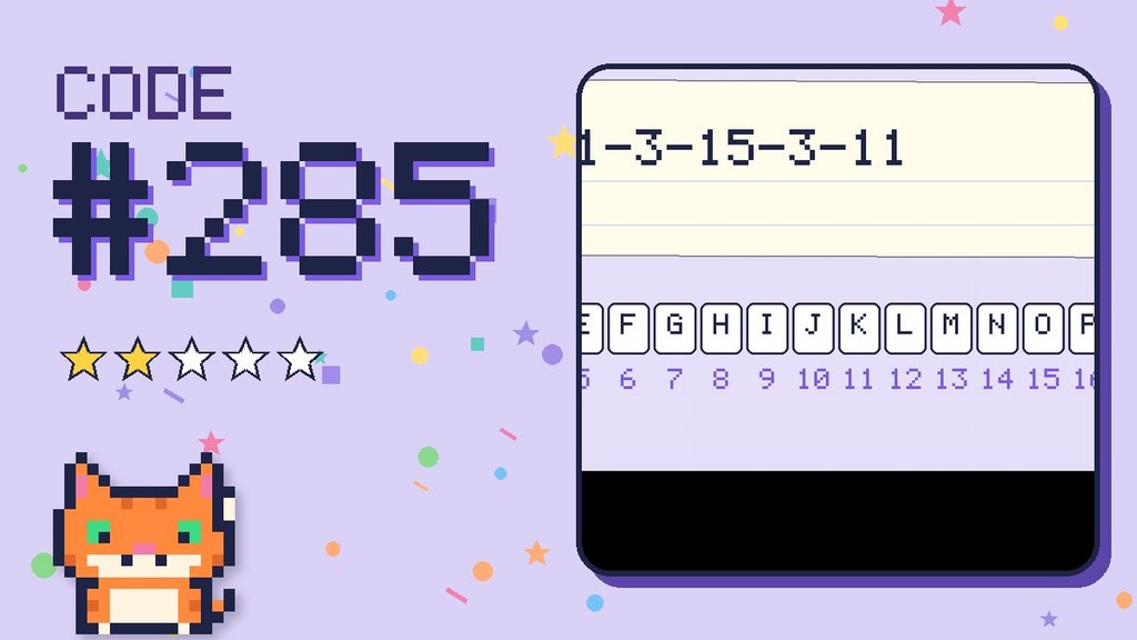 Secret Code 285 card