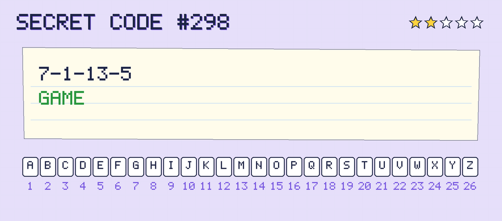 The secret note decoded: GAME