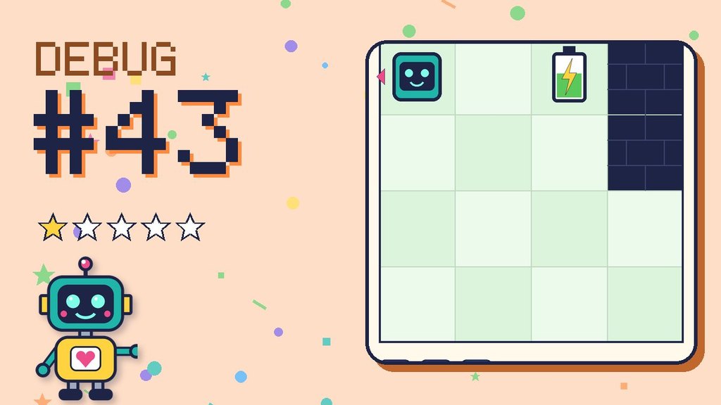 Debug the Robot 43 card