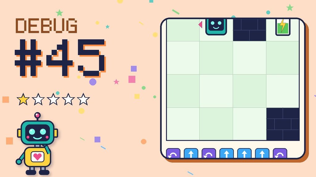 Debug the Robot 45 card