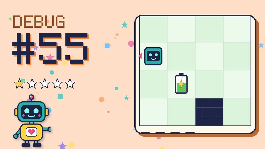 Debug the Robot 55 card