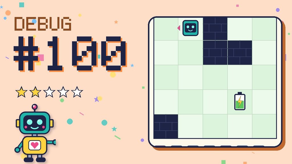 Debug the Robot 100 card