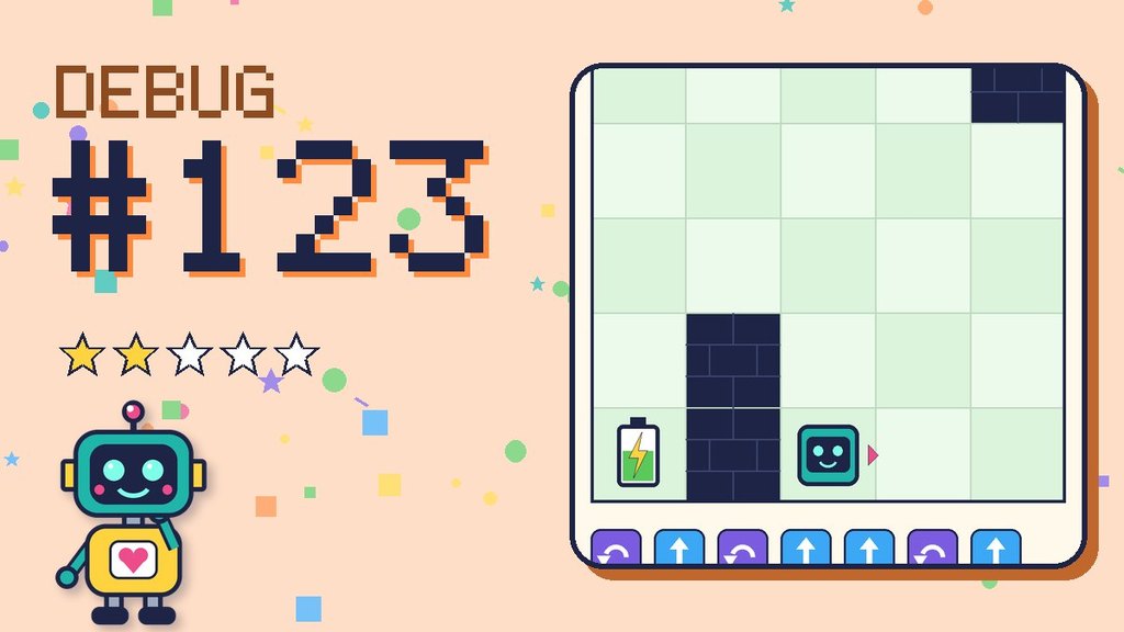 Debug the Robot 123 card