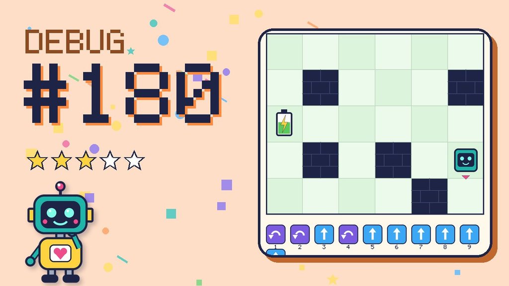Debug the Robot 180 card