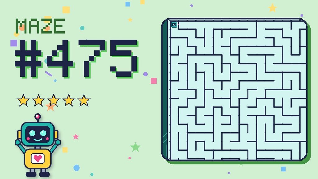 Maze 475 card: a corner of the circuit board maze with Beep