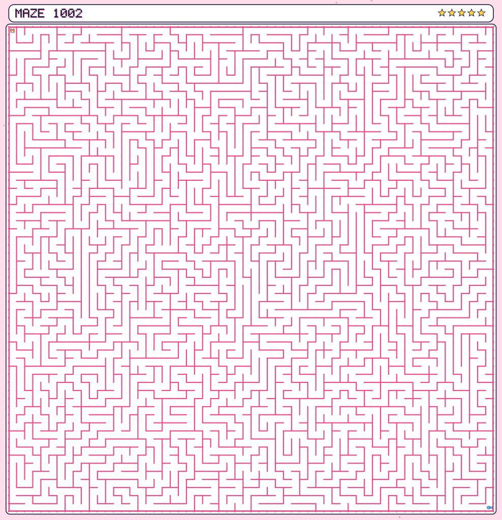 A giant 60 by 60 candy castle maze