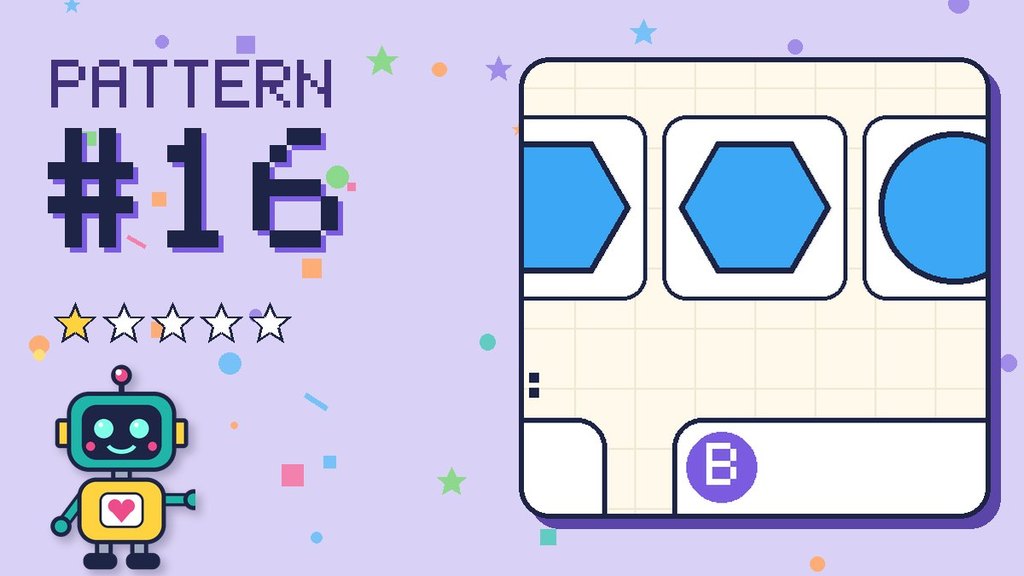 Pattern puzzle 16 card