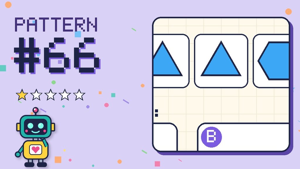 Pattern puzzle 66 card