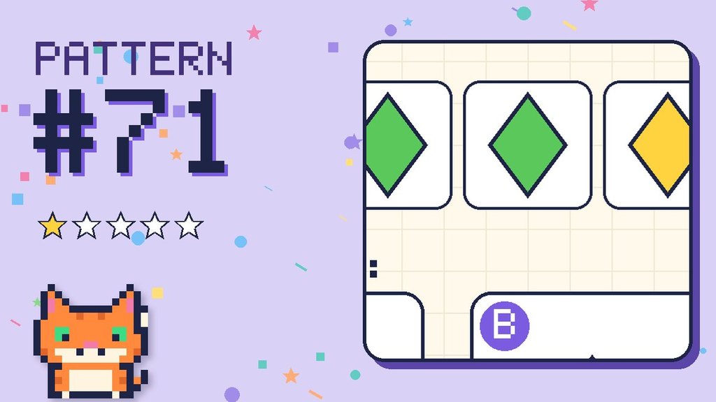 Pattern puzzle 71 card