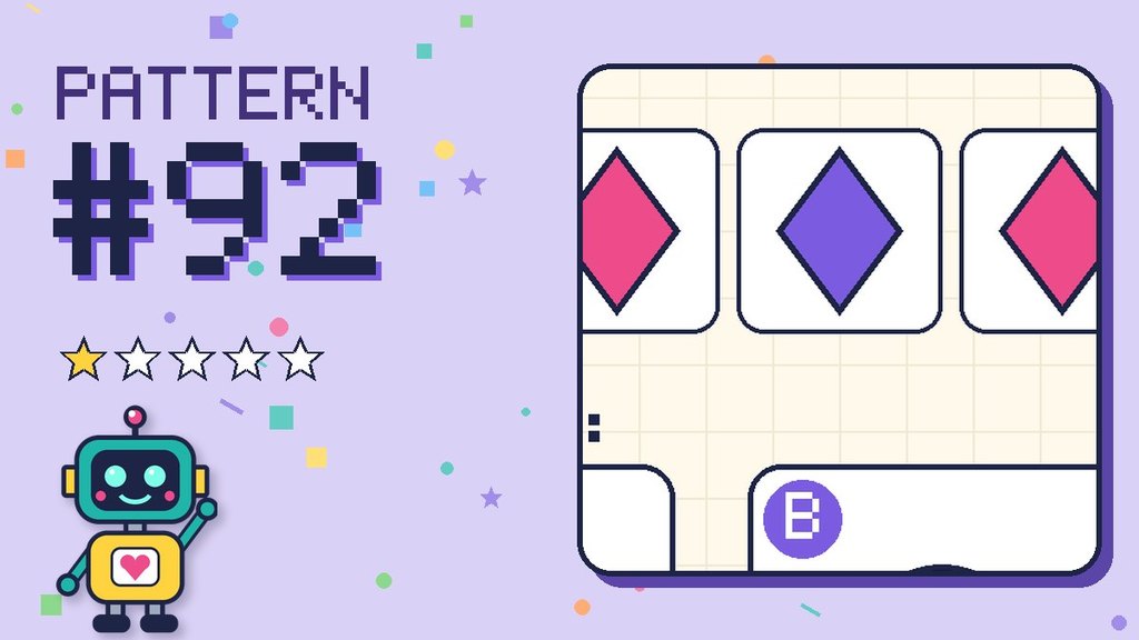 Pattern puzzle 92 card