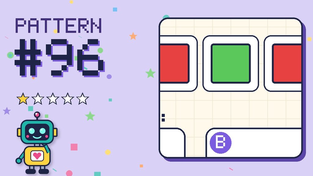 Pattern puzzle 96 card
