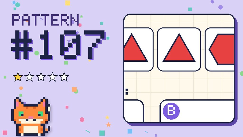 Pattern puzzle 107 card