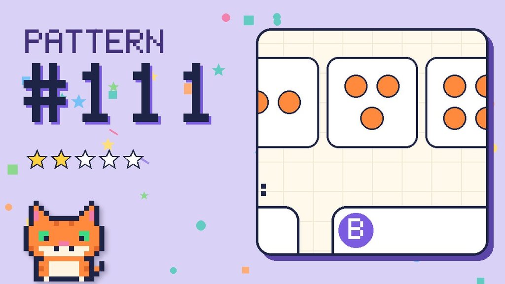 Pattern puzzle 111 card