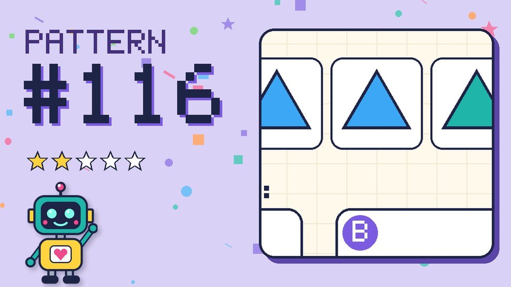 Pattern puzzle 116 card