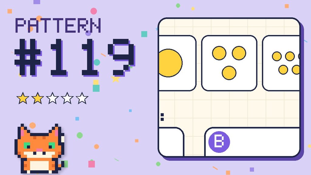 Pattern puzzle 119 card
