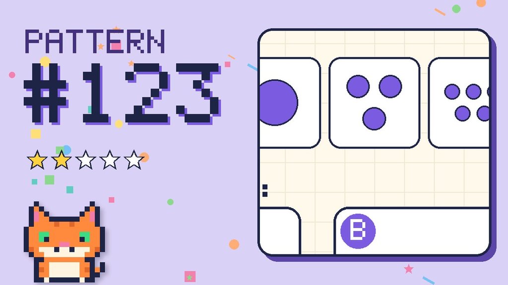 Pattern puzzle 123 card
