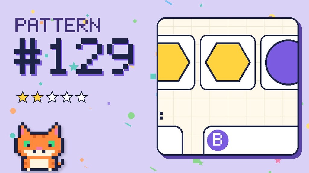Pattern puzzle 129 card