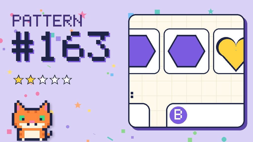 Pattern puzzle 163 card
