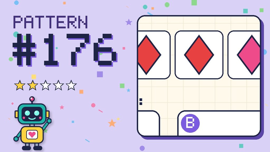 Pattern puzzle 176 card