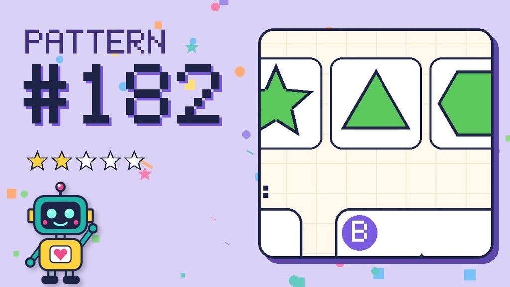 Pattern puzzle 182 card