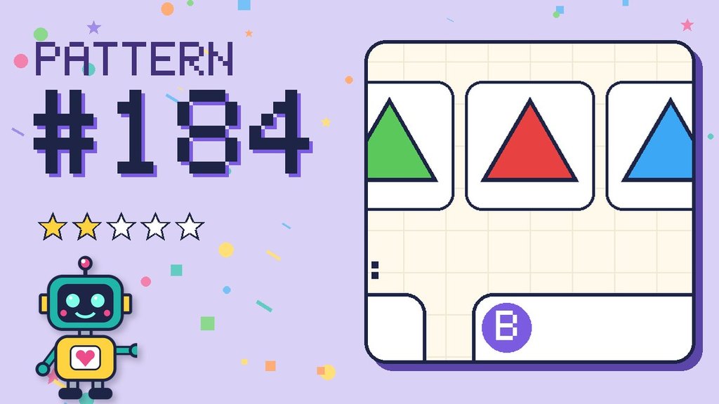 Pattern puzzle 184 card