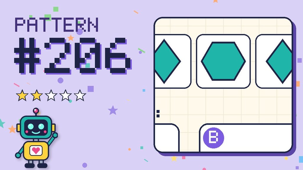 Pattern puzzle 206 card