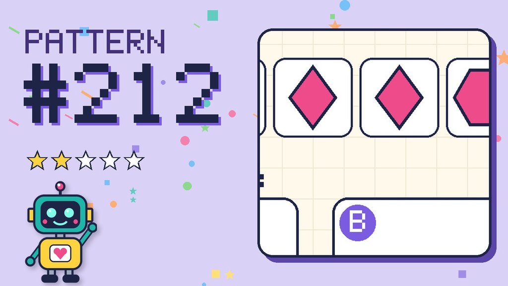 Pattern puzzle 212 card